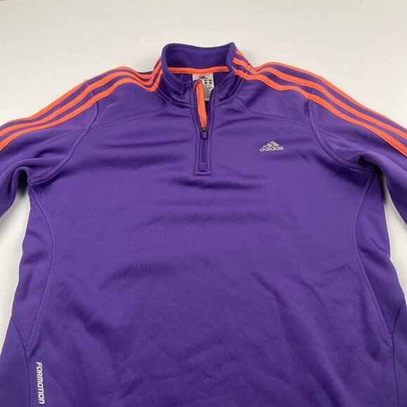 Adidas Formotion Response 1/4 Zip Sweatshirt Women’s L Active Climawarm Purple - Picture 10 of 10